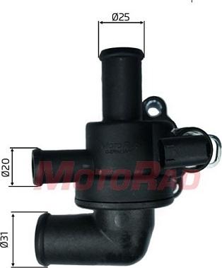 Motorad 547-91K - Термостат охлаждающей жидкости / корпус abcparts.ee