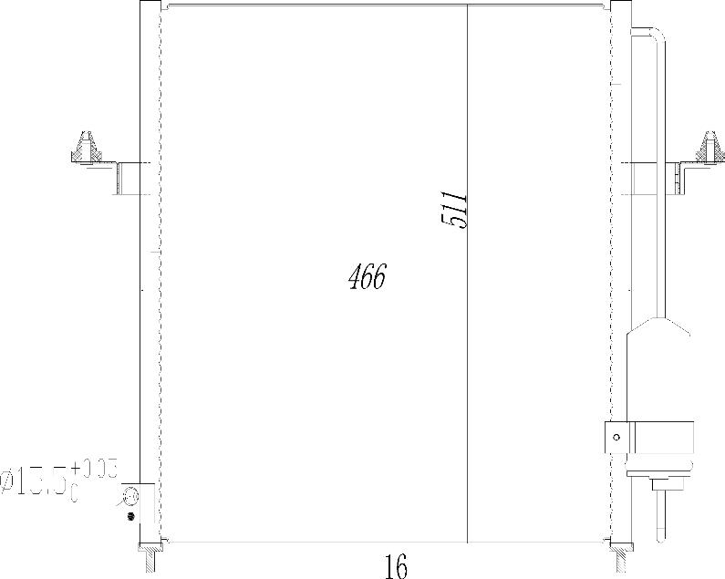 MOTRIO 8550509424 - Конденсатор кондиционера abcparts.ee