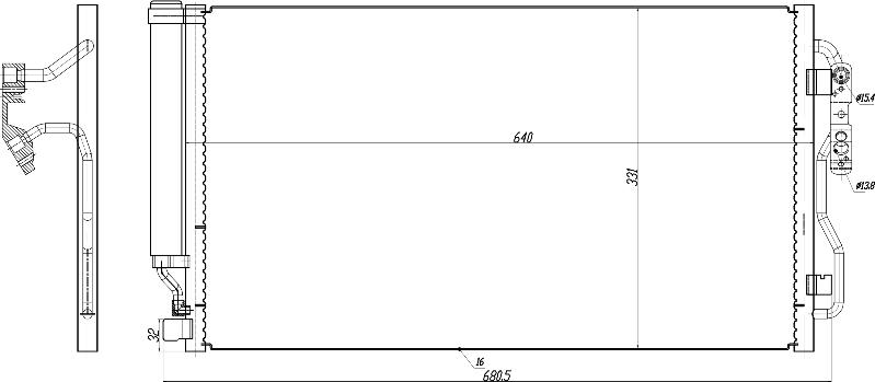 MOTRIO 8550509523 - Конденсатор кондиционера abcparts.ee