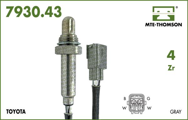 MTE-Thomson 7930.43.025 - Лямбда-зонд, датчик кислорода abcparts.ee