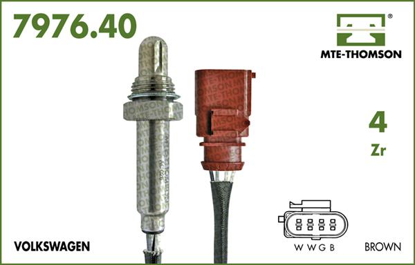 MTE-Thomson 7976.40.048 - Лямбда-зонд, датчик кислорода abcparts.ee