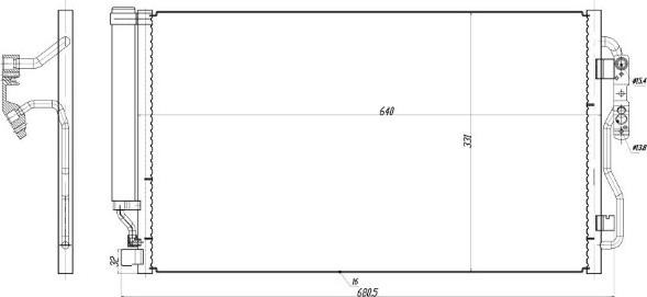 MTR 13054848 - Конденсатор кондиционера abcparts.ee