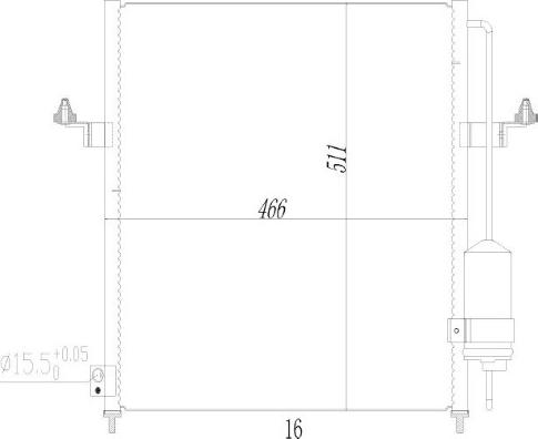MTR 13054748 - Конденсатор кондиционера abcparts.ee
