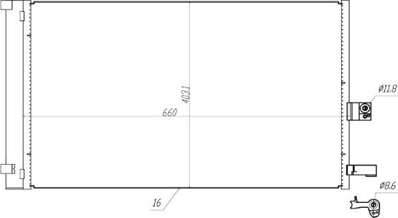 MTR 13054718 - Конденсатор кондиционера abcparts.ee