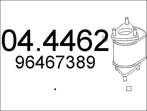 MTS 04.4462 - Катализатор abcparts.ee