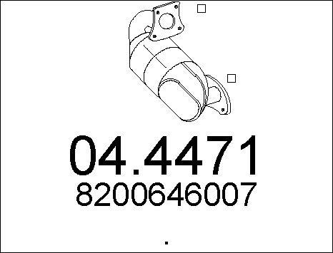 MTS 04.4471 - Катализатор abcparts.ee