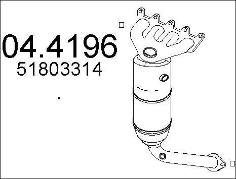 MTS 04.4196 - Катализатор abcparts.ee