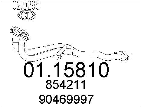 MTS 01.15810 - Труба выхлопного газа abcparts.ee