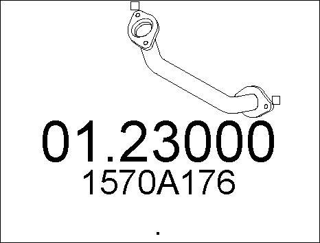 MTS 01.23000 - Труба выхлопного газа abcparts.ee