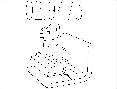 MTS 02.9473 - Кронштейн, втулка, система выпуска ОГ abcparts.ee