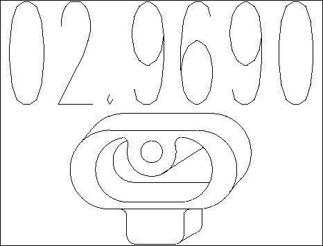 MTS 02.9690 - Кронштейн, втулка, система выпуска ОГ abcparts.ee