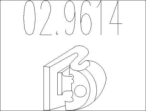 MTS 02.9614 - Кронштейн, втулка, система выпуска ОГ abcparts.ee