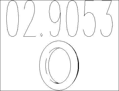 MTS 02.9053 - Кронштейн, втулка, система выпуска ОГ abcparts.ee