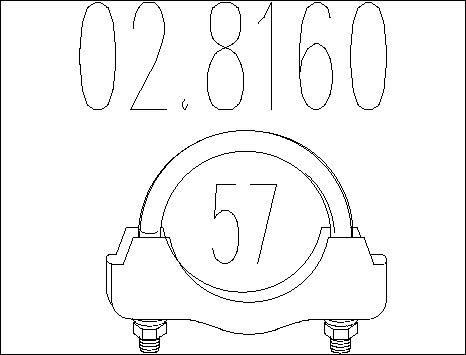 MTS 02.8160 - Соединительные элементы, система выпуска abcparts.ee