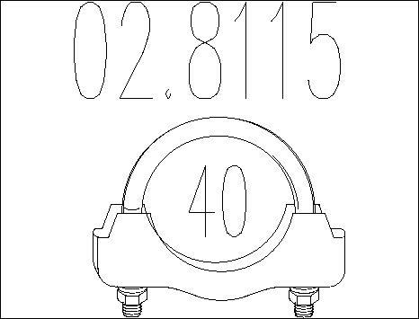 MTS 02.8115 - Соединительные элементы, система выпуска abcparts.ee