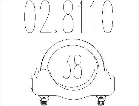 MTS 02.8110 - Соединительные элементы, система выпуска abcparts.ee