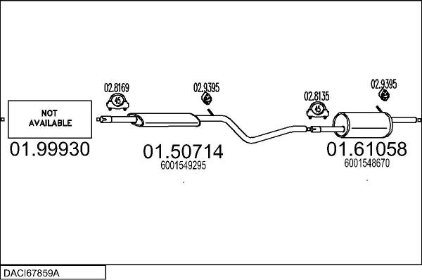 MTS DACI67859A019368 - Система выпуска ОГ abcparts.ee