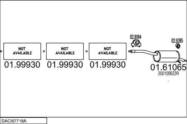 MTS DACI67718A007195 - Система выпуска ОГ abcparts.ee