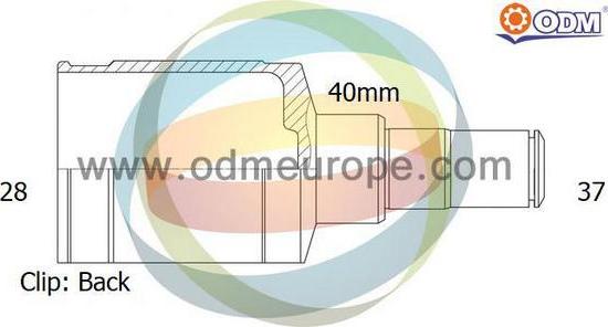 Multiparts 14-216128 - Комплект ШРУСа, приводной вал, шарнир abcparts.ee