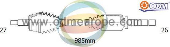 Multiparts 18-012900 - Приводной вал abcparts.ee