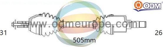 Multiparts 18-341590 - Приводной вал abcparts.ee