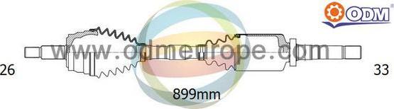 Multiparts 18-342140 - Приводной вал abcparts.ee