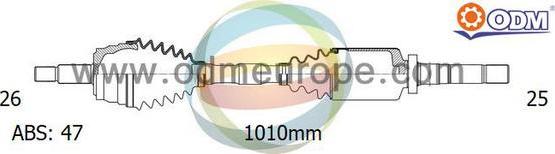 Multiparts 18-222181 - Приводной вал abcparts.ee