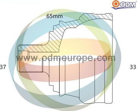 Multiparts 12-341968 - Комплект ШРУСа, приводной вал, шарнир abcparts.ee
