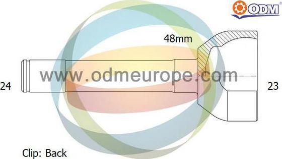 Multiparts 12-260301 - Комплект ШРУСа, приводной вал, шарнир abcparts.ee