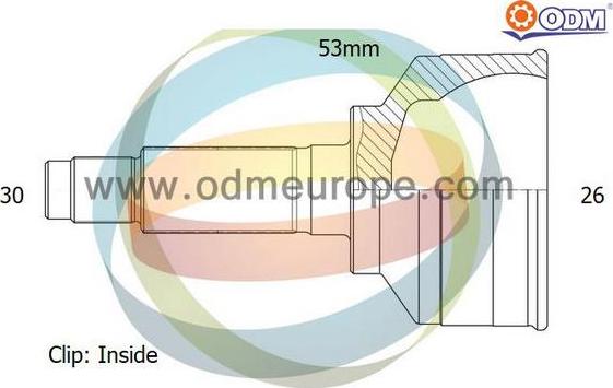 Multiparts 12-231396 - Комплект ШРУСа, приводной вал, шарнир abcparts.ee