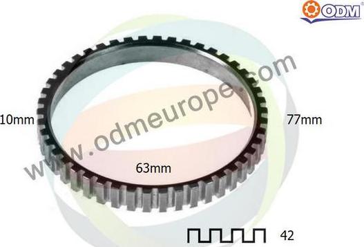 Multiparts 26-300001 - Зубчатое кольцо для датчика ABS abcparts.ee