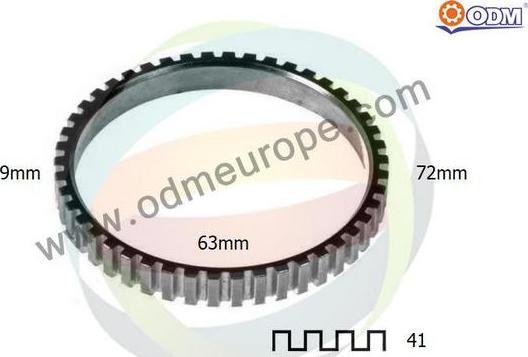 Multiparts 26-300002 - Зубчатое кольцо для датчика ABS abcparts.ee