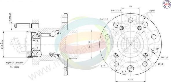 Multiparts 70-230050 - Комплект подшипника, ступицы колеса abcparts.ee