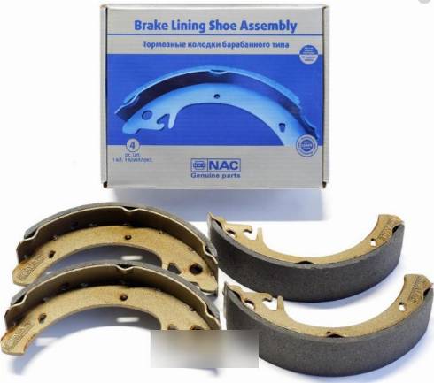 NAC NB-3336R - Комплект тормозных колодок, барабанные abcparts.ee