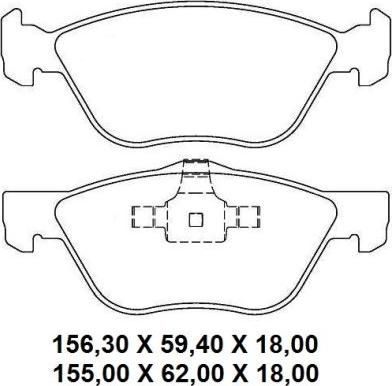 NAKATA NKF 1342P - Тормозные колодки, дисковые, комплект abcparts.ee