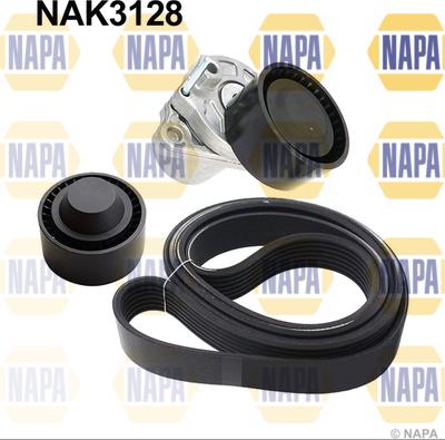 NAPA NAK3128 - Поликлиновый ременный комплект abcparts.ee