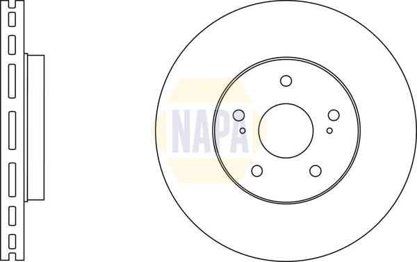 NAPA NBD5996 - Тормозной диск abcparts.ee