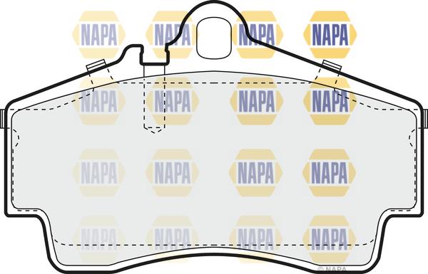 NAPA NBP1860 - Тормозные колодки, дисковые, комплект abcparts.ee