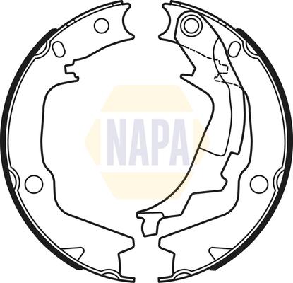 NAPA NBS5046 - Комплект тормозов, ручник, парковка abcparts.ee
