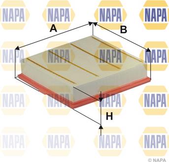 NAPA NFA1502 - Воздушный фильтр двигателя abcparts.ee