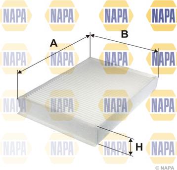 NAPA NFC4044 - Фильтр воздуха в салоне abcparts.ee