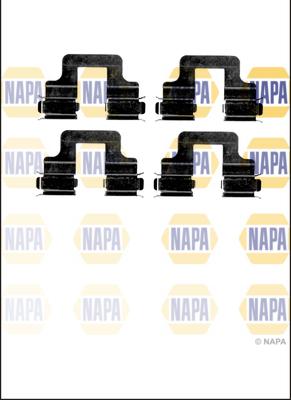 NAPA NFK1007 - Комплектующие для колодок дискового тормоза abcparts.ee