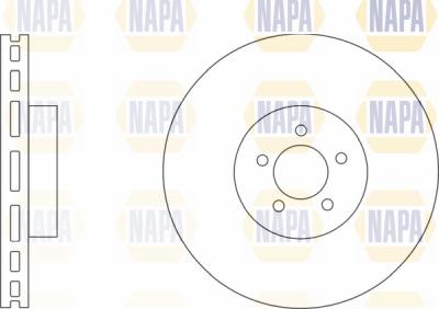 NAPA PBD8629 - Тормозной диск abcparts.ee