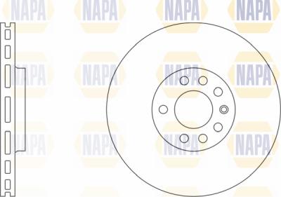 NAPA PBD8024 - Тормозной диск abcparts.ee