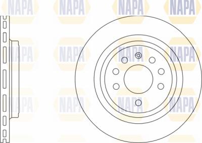 NAPA PBD8151 - Тормозной диск abcparts.ee
