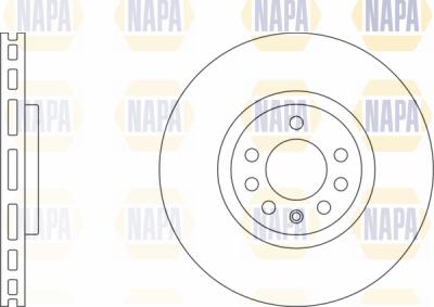 NAPA PBD8176 - Тормозной диск abcparts.ee