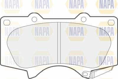 NAPA PBP7506 - Тормозные колодки, дисковые, комплект abcparts.ee