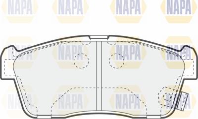 NAPA PBP7164 - Тормозные колодки, дисковые, комплект abcparts.ee