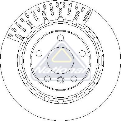 NATIONAL NBD2184 - Тормозной диск abcparts.ee