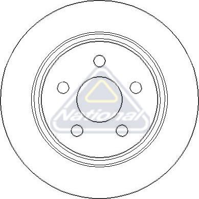 NATIONAL NBD2235 - Тормозной диск abcparts.ee